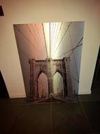 Brug Schilderij op Metaal, Ophalen of Verzenden, Zo goed als nieuw, Schilderij, 75 tot 100 cm