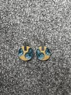 Oorbellen, Overige materialen, Hangers, Blauw, Ophalen of Verzenden