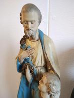 Brocante beeld heilige Jozef met zoon Jezus, Ophalen