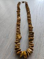 Natuurstenen jaspis ketting, Ophalen of Verzenden, Bruin, Steen of Mineraal