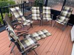 6 tuinstoelen met kussens, Ophalen of Verzenden, Zo goed als nieuw