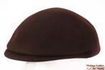 Vintage flatcap Voorgevormde pet bruin vilt 55 = S tot XS, Ophalen of Verzenden, Gedragen, 55 cm (S, 6⅞ inch) of minder, Pet
