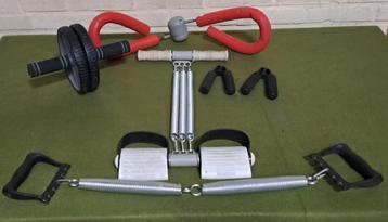Diverse fitnessmaterialen beschikbaar voor biedingen