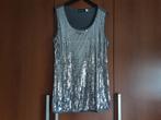 Grijs Glitter Shirt maat 46, Kleding | Dames, Grote Maten, Ophalen of Verzenden, Zo goed als nieuw, Grijs, Shirt of Top