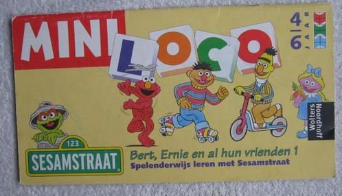 Sesamstraat 123 - Mini Loco Bert, Ernie en vrienden 1 en 2, Kinderen en Baby's, Speelgoed | Educatief en Creatief, Nieuw, Puzzelen