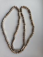 Lange goudkleurige ketting met kralen, Ophalen of Verzenden, Gebruikt, Goud, Kunststof