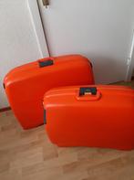 Koffer set oranje, Sieraden, Tassen en Uiterlijk, Koffers, Ophalen of Verzenden, Zo goed als nieuw, Hard kunststof