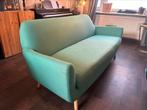 Bank designmerk “Made”, retro-stijl groen/blauw, Huis en Inrichting, Ophalen, Gebruikt, 150 tot 200 cm, Driepersoons