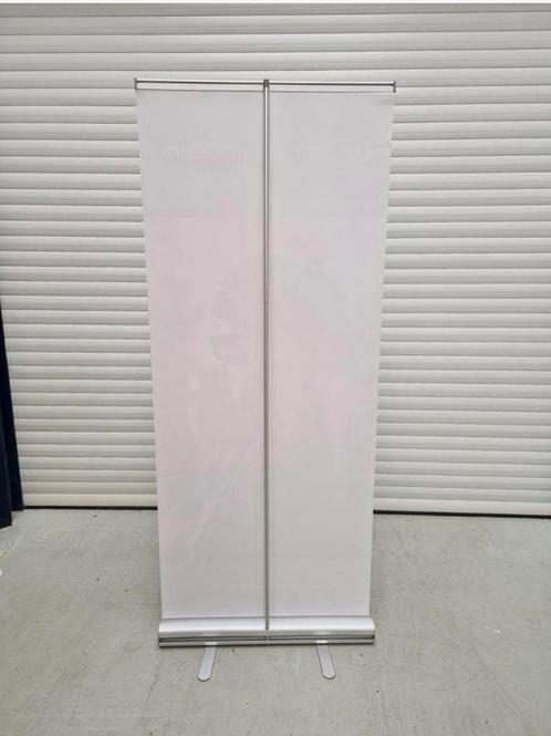 Roll up banner reclame banner aluminium banner met tas, Verzamelen, Merken en Reclamevoorwerpen, Gebruikt, Ophalen of Verzenden