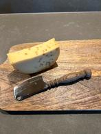 Sober vintage kaasmes, hakmes met houten handvat, Ophalen of Verzenden