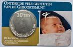 De Geboortemunt Amalia tientje 2004 in coincard, Koningin Beatrix, Zilver, Euro's, Ophalen of Verzenden