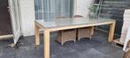 tuintafel, Tuin en Terras, Ophalen, Gebruikt, Rechthoekig, Teakhout