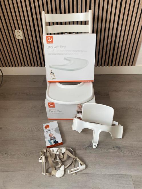 Stokke Tripp Trapp stoel Wit Nieuw model Compleet, Kinderen en Baby's, Kinderstoelen, Gebruikt, Meegroeistoel, Ophalen