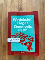 Wetteksten Hoger Onderwijs, Boeken, Economie, Management en Marketing, Ophalen of Verzenden, Zo goed als nieuw