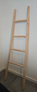 Houten ladder, Ophalen, Minder dan 2 meter