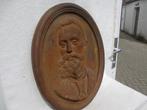 GROTE gietijzer wandplaquette / gedenkplaat, Antiek en Kunst, Ophalen of Verzenden
