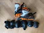 Skeelers oranje mt. 40, Ophalen, Zo goed als nieuw, Inline skates 4 wielen, Overige merken