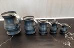 Set antieke tinnen maatkannen, Antiek en Kunst, Antiek | Tin, Ophalen of Verzenden