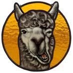 glas in lood lama / alpaca kunst, Ophalen of Verzenden, Nieuw