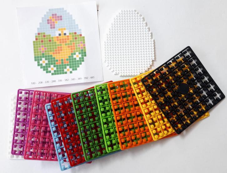 Pixelhobby 1 Paasei groot pakket 5 x 6,6 cm, Hobby en Vrije tijd, Knutselen, Nieuw, Materiaal, Ophalen of Verzenden