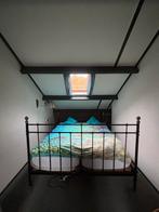 Spijlenbed 180x200 met verstelbare lattenbodems, Huis en Inrichting, Slaapkamer | Bedden, Ophalen, Verstelbaar, Zwart, Romantisch