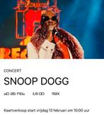 snoop dogg, Tickets en Kaartjes, Concerten | Pop, Eén persoon, Februari