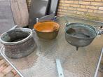 3 Oude Ketels: Gietijzer & Aluminium, Antiek en Kunst, Ophalen of Verzenden