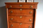 Prachtige antieke eiken houten Empire chiffoniere, ladekast., Verzenden