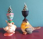 set unieke KANDELAARS: THE EGG-BROTHERS, Huis en Inrichting, Woonaccessoires | Kandelaars en Kaarsen, Ophalen of Verzenden, Zo goed als nieuw