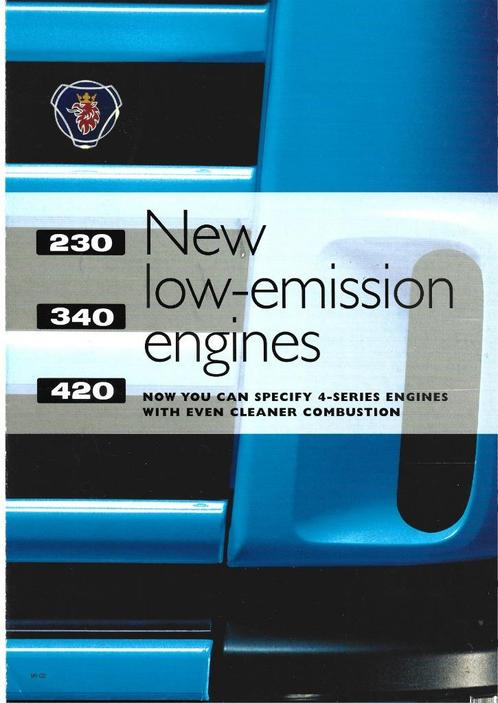 Scania 230 340 420 folder vrachtwagen camion (sc089), Boeken, Vervoer en Transport, Zo goed als nieuw, Vrachtwagen, Ophalen of Verzenden