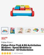Trekwagen blokkenwagen met trekkoord fisher price, Kinderen en Baby's, Ophalen of Verzenden, Zo goed als nieuw
