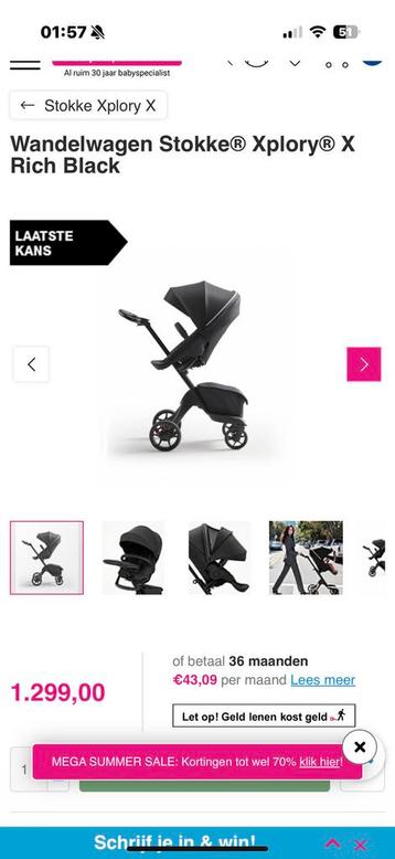 Wandelwagen set Stokke Xplory X Grijs beschikbaar voor biedingen