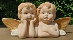 (nr. 59) Beeld van de tweeling engelen, Verzamelen, Beelden en Beeldjes, Ophalen of Verzenden, Gebruikt, Fantasy
