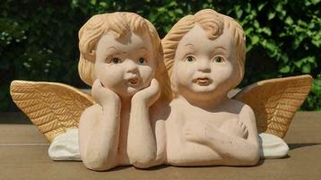(nr. 59) Beeld van de tweeling engelen beschikbaar voor biedingen