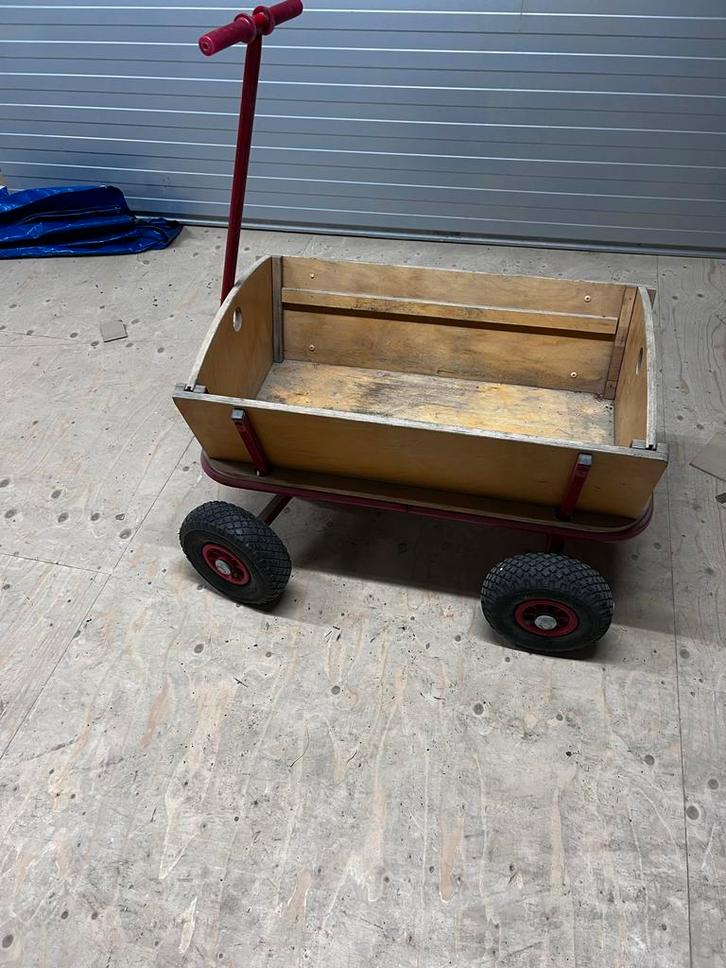 Houten bolderkar - Leuk voor kinderen!, Caravans en Kamperen, Bolderkarren, Gebruikt, Ophalen