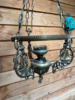 Antieke Hanglamp met Scheepsmotieven, Huis en Inrichting, Lampen | Hanglampen, Ophalen, Gebruikt, Metaal, Minder dan 50 cm