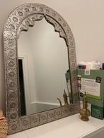 Oosterse spiegel met zilverkleurige rand, Ophalen, 100 tot 150 cm, Zo goed als nieuw, Overige vormen
