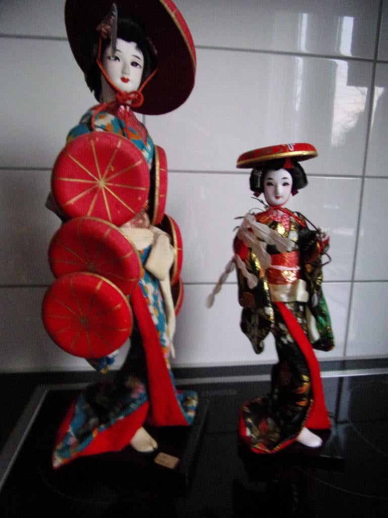 Japan Geisha poppen Souvenirs Verzamelen, Ophalen of Verzenden