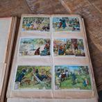 Deel 1 antieke plakboek, met sigarenbandjes, Poesie plaatjes, Ophalen of Verzenden