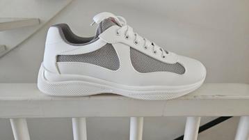 Prada america cup sneakers wit maat 44 rubber 2025 uniek!  beschikbaar voor biedingen