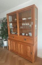 Nette buffetkast teakhout/ teak glazen zijwand, Ophalen, Landelijk modern, 200 cm of meer, 150 tot 200 cm