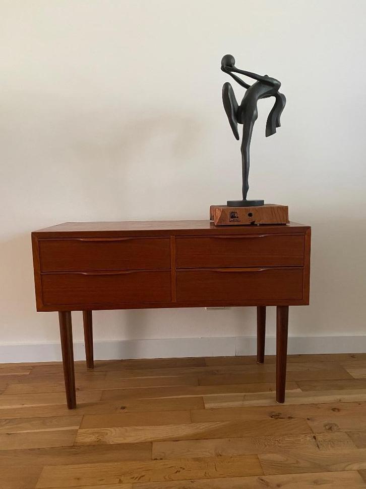 Origineel Deens ladenkastje jaren 60, Verzamelen, Retro, Huis en Inrichting, Ophalen