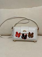 Leren clutch, Ophalen of Verzenden, Zo goed als nieuw, Wit, Overige typen