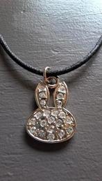 Nijntje ketting met strass steentjes, Overige materialen, Nieuw, Ophalen of Verzenden, Zilver