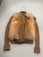 Gucci camel wool and fox fur jacket, Bruin, Verzenden, Maat 36 (S), Gucci