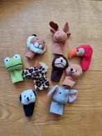 Poppenkast dieren vingerpoppetjes., Ophalen of Verzenden, Gebruikt, Overige typen