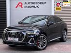 Audi Q3 Sportback 45 TFSI e S Edition Matrix/Camera/Dodehoek, Auto's, 12 maanden, Gebruikt, Alcantara, Zwart