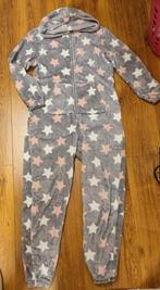 Onesie grijs met roze/wit S/M, Ophalen of Verzenden, Zo goed als nieuw, Maat 36 (S)