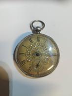Antiek zilver verguld zakhorloge, Ophalen of Verzenden