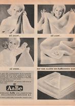 retro reclame 1962 AaBe wollen deken zo zacht & licht, Verzamelen, Verzenden, Overige typen